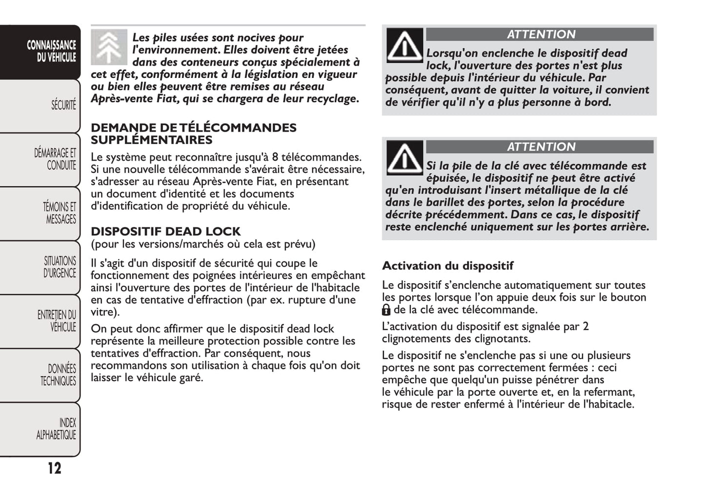 2016-2017 Fiat Fiorino Gebruikershandleiding | Frans