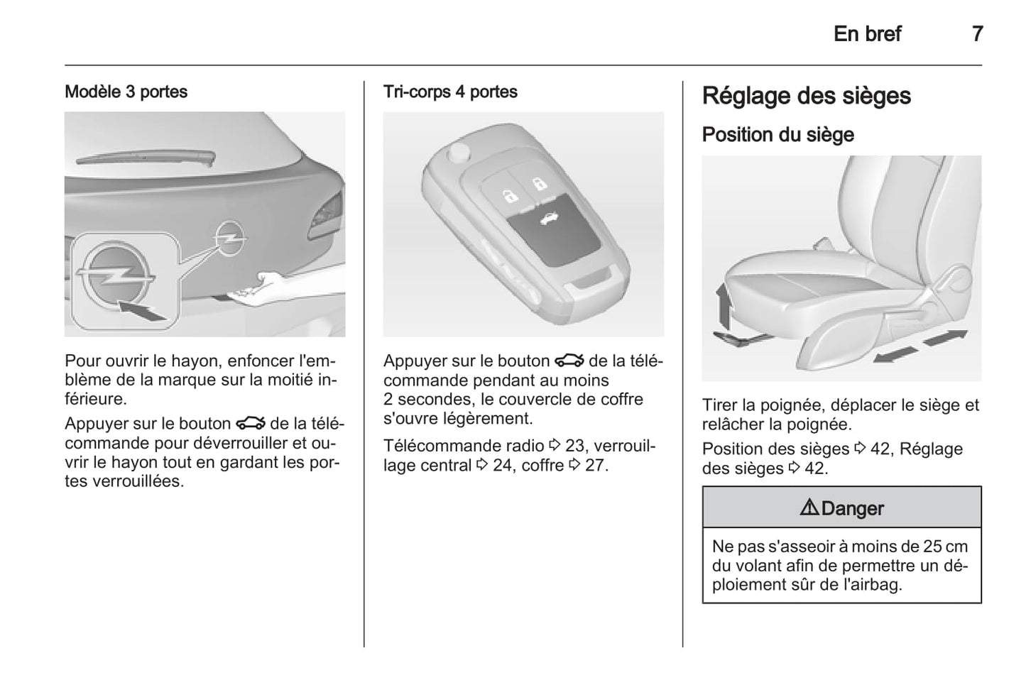 2012-2013 Opel Astra Bedienungsanleitung | Französisch