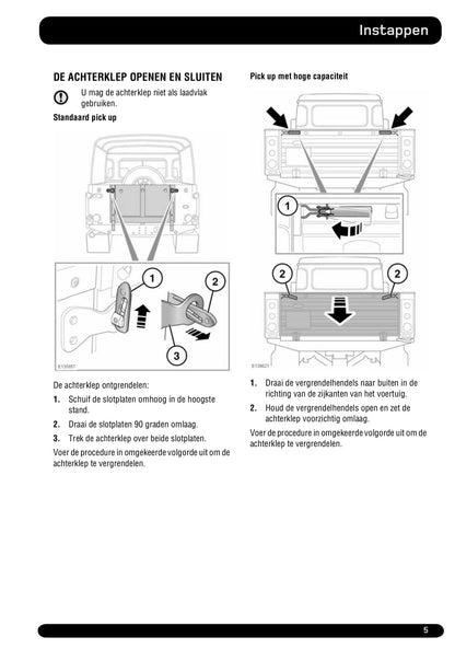 2011-2012 Land Rover Defender Owner's Manual | Dutch