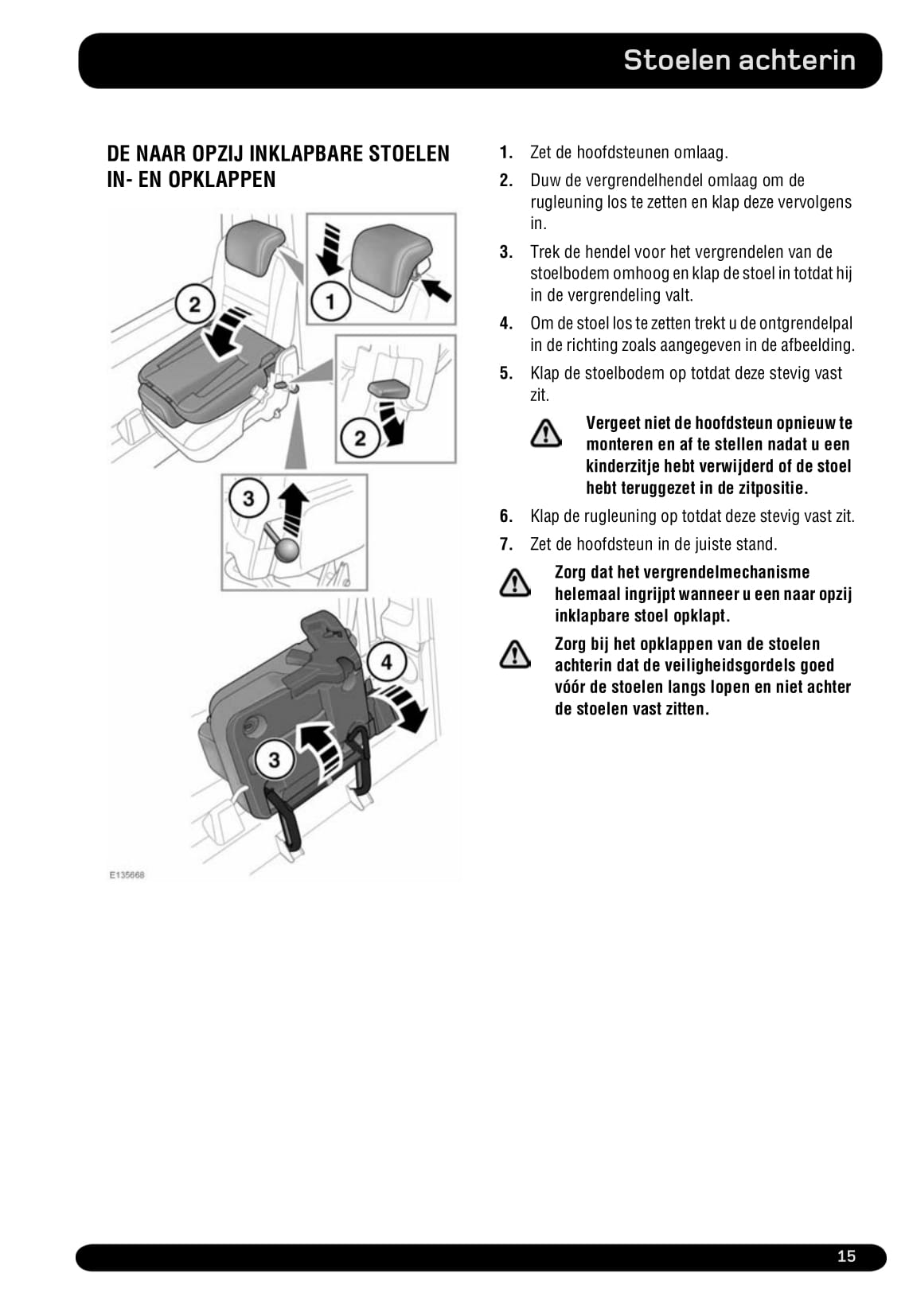 2011-2012 Land Rover Defender Owner's Manual | Dutch