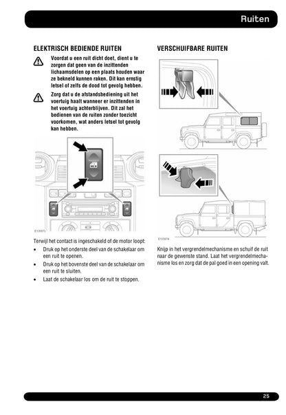 2011-2012 Land Rover Defender Owner's Manual | Dutch