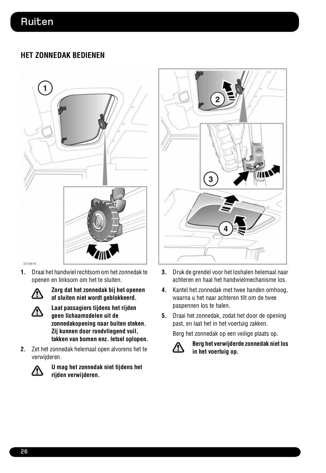 2011-2012 Land Rover Defender Owner's Manual | Dutch