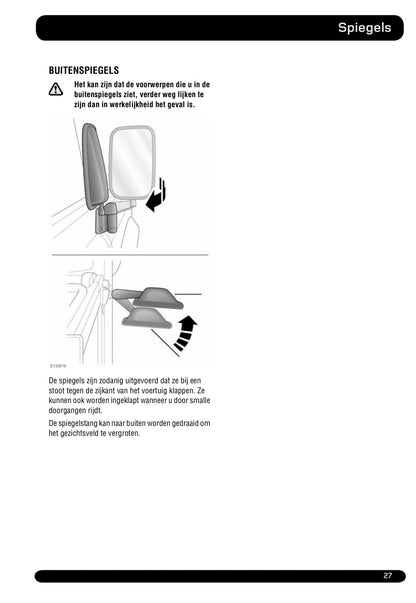 2011-2012 Land Rover Defender Owner's Manual | Dutch