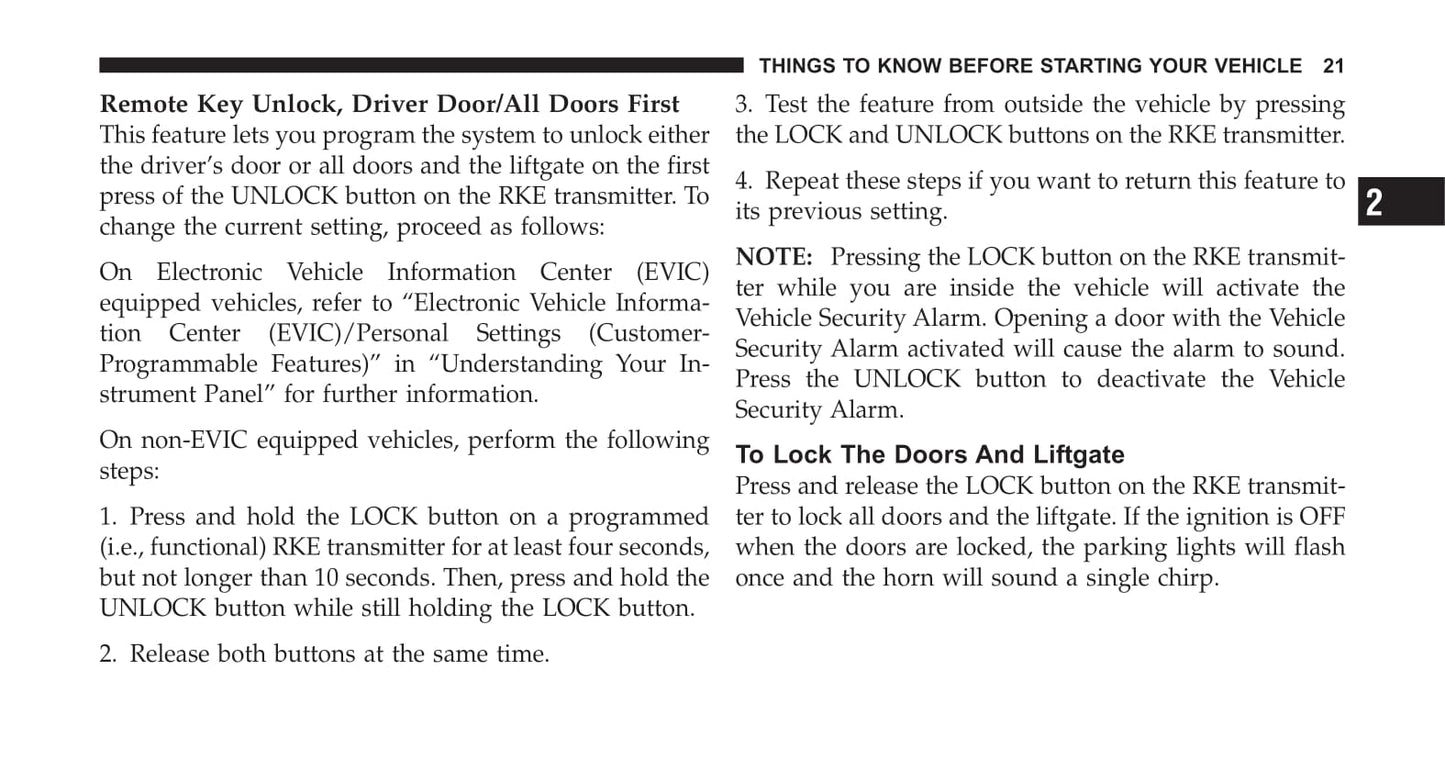 2011 Dodge Nitro Owner's Manual | English