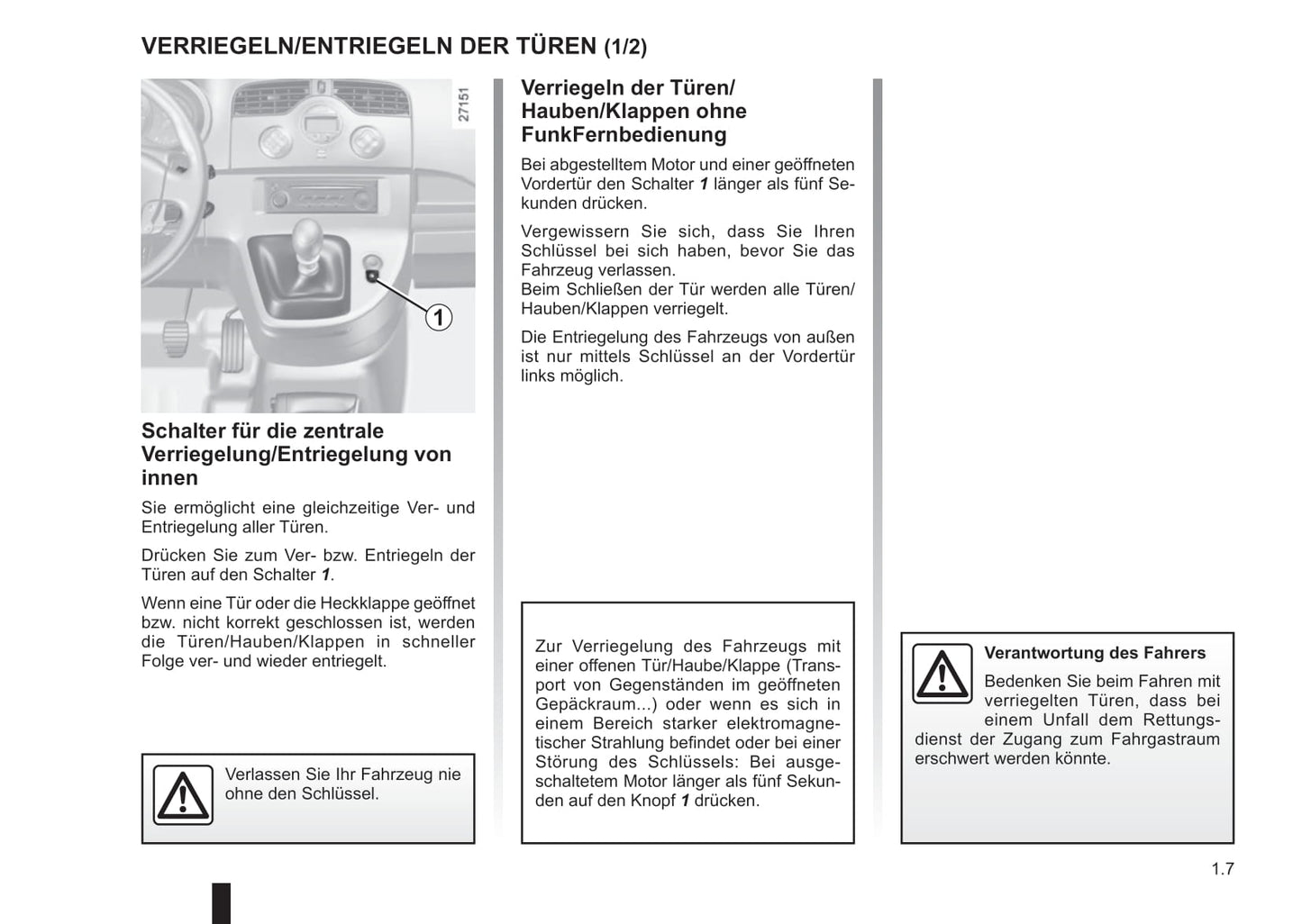 2009-2011 Renault Kangoo Manuel du propriétaire | Allemand