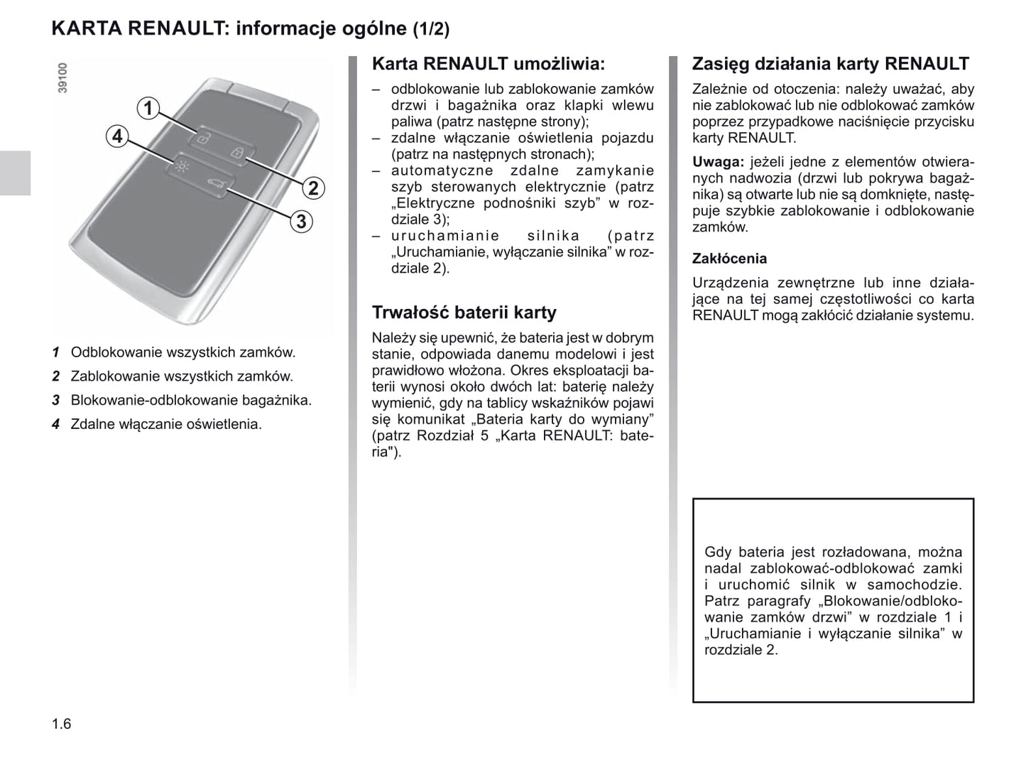 2019-2020 Renault Scénic/Grand Scénic Owner's Manual | Polish