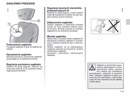 2019-2020 Renault Scénic/Grand Scénic Owner's Manual | Polish