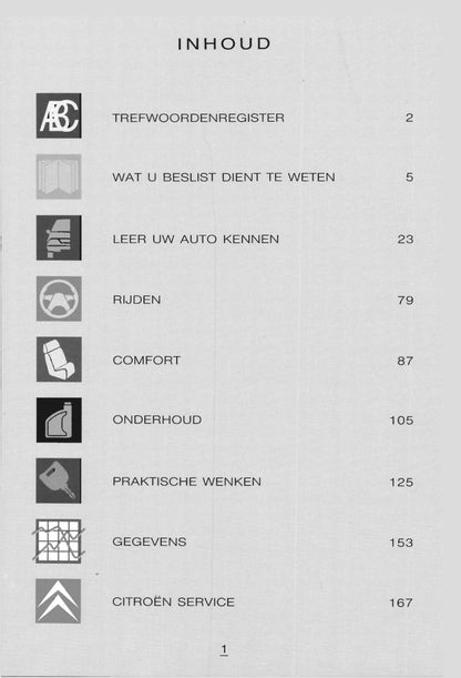 1998-1999 Citroën Evasion Gebruikershandleiding | Nederlands