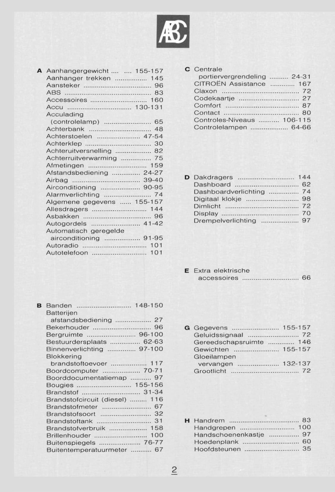 1998-1999 Citroën Evasion Gebruikershandleiding | Nederlands