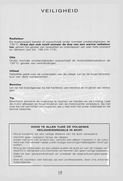 1998-1999 Citroën Evasion Gebruikershandleiding | Nederlands