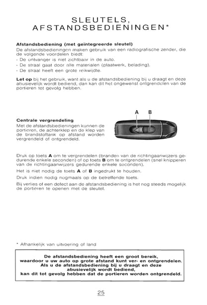 1998-1999 Citroën Evasion Gebruikershandleiding | Nederlands