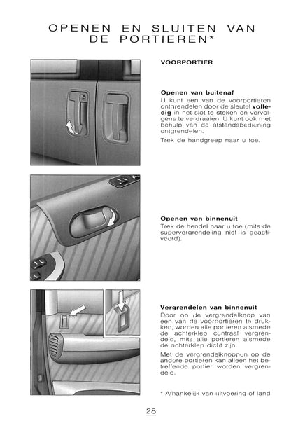 1998-1999 Citroën Evasion Gebruikershandleiding | Nederlands