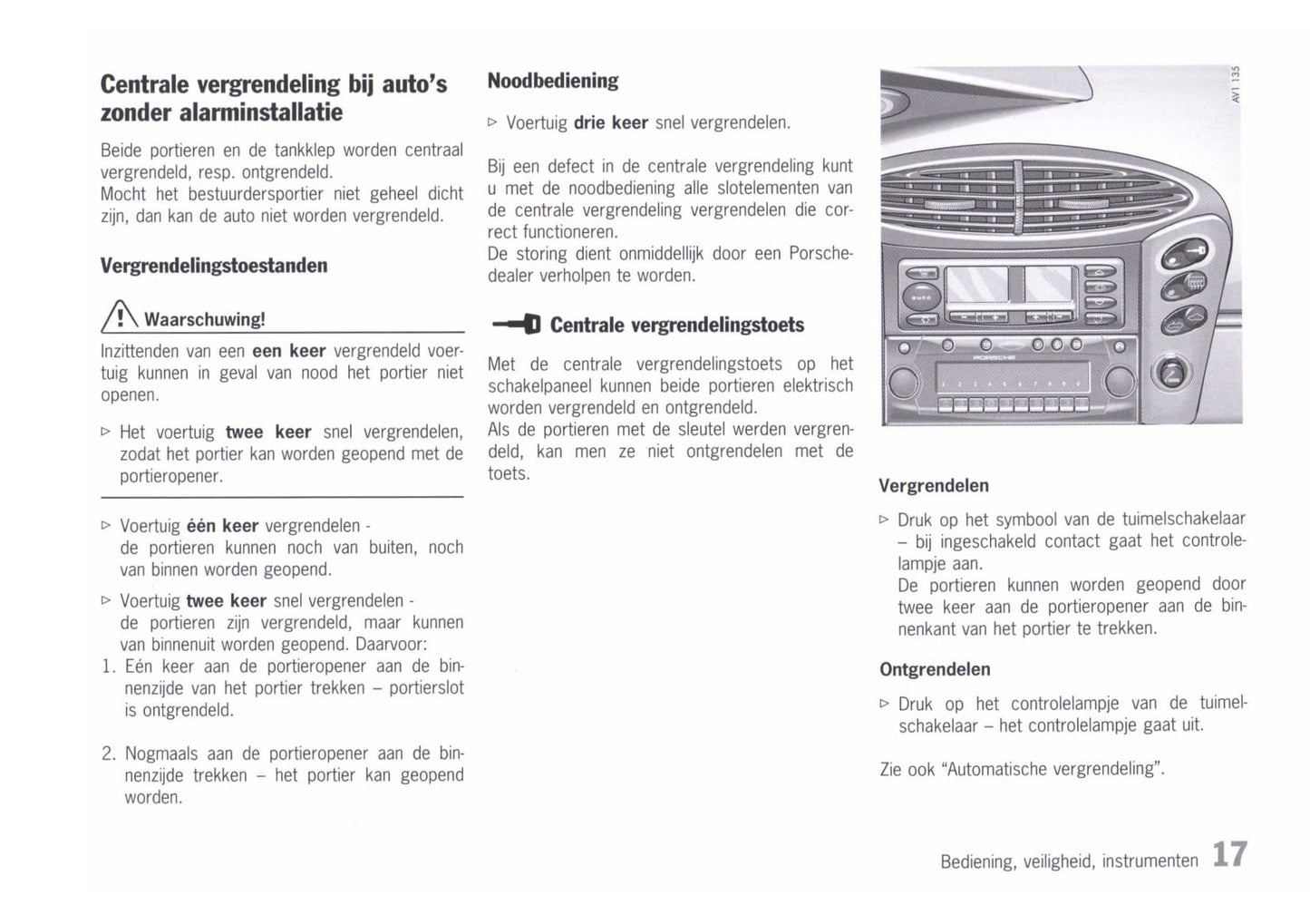 1996-2002 Porsche Boxster Manuel du propriétaire | Néerlandais