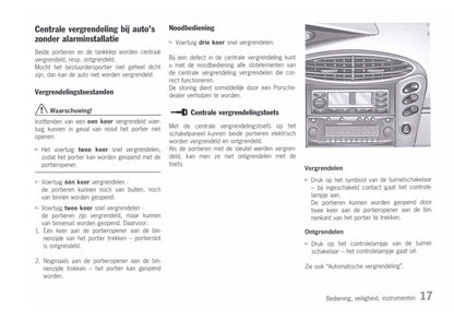 1996-2002 Porsche Boxster Manuel du propriétaire | Néerlandais