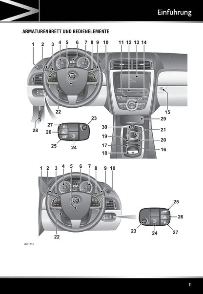 2011-2015 Jaguar XK Bedienungsanleitung | Deutsch