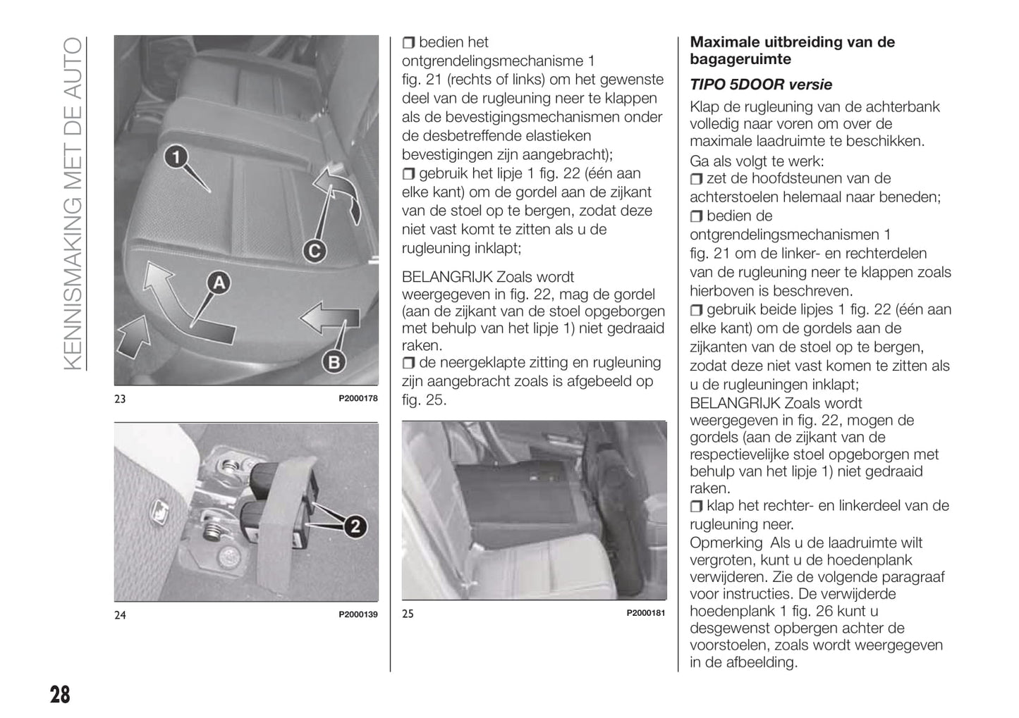 2018-2019 Fiat Tipo Gebruikershandleiding | Nederlands