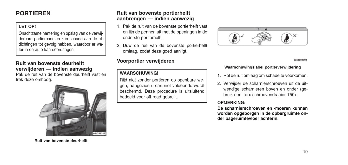 2006-2016 Jeep Wrangler Bedienungsanleitung | Niederländisch