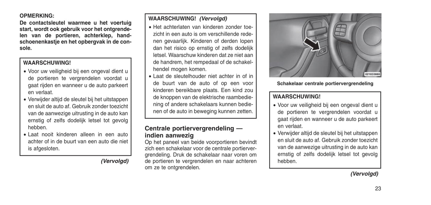 2006-2016 Jeep Wrangler Bedienungsanleitung | Niederländisch