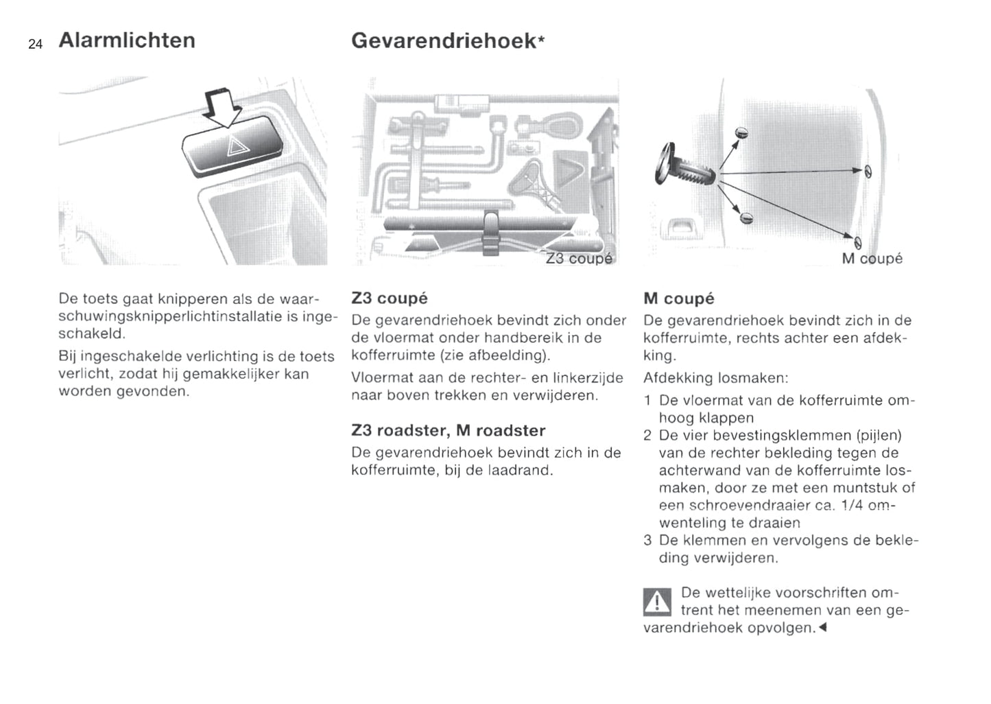 1999-2000 BMW Z3/Z3 M Gebruikershandleiding | Nederlands