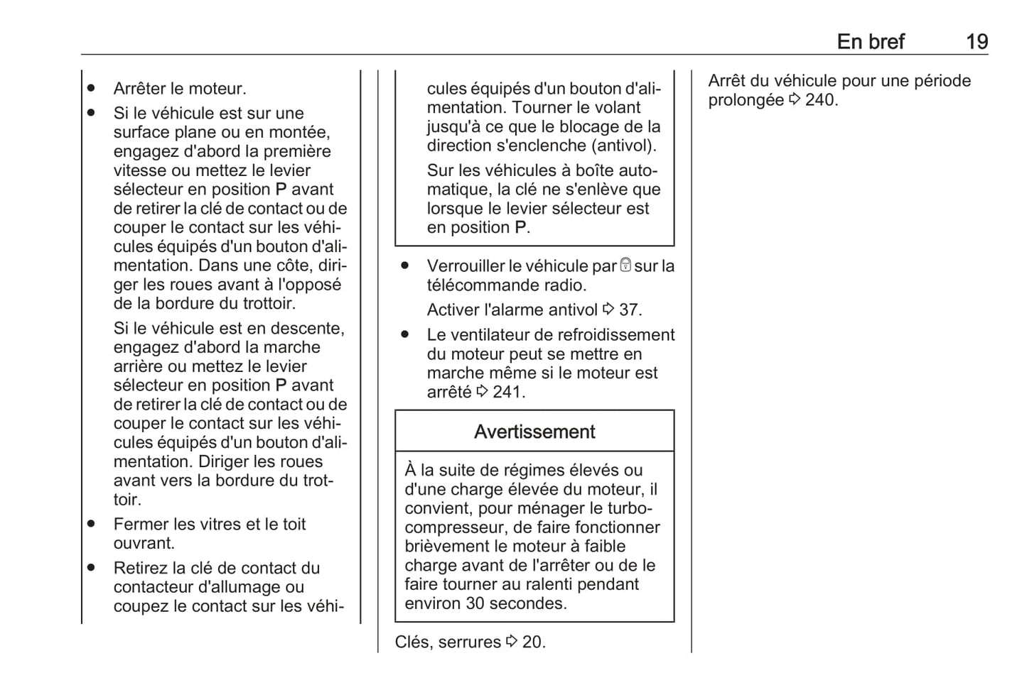 2019-2020 Opel Astra Manuel du propriétaire | Français