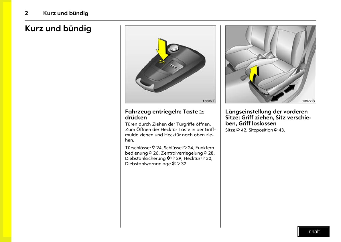 2005-2010 Opel Meriva Bedienungsanleitung | Deutsch