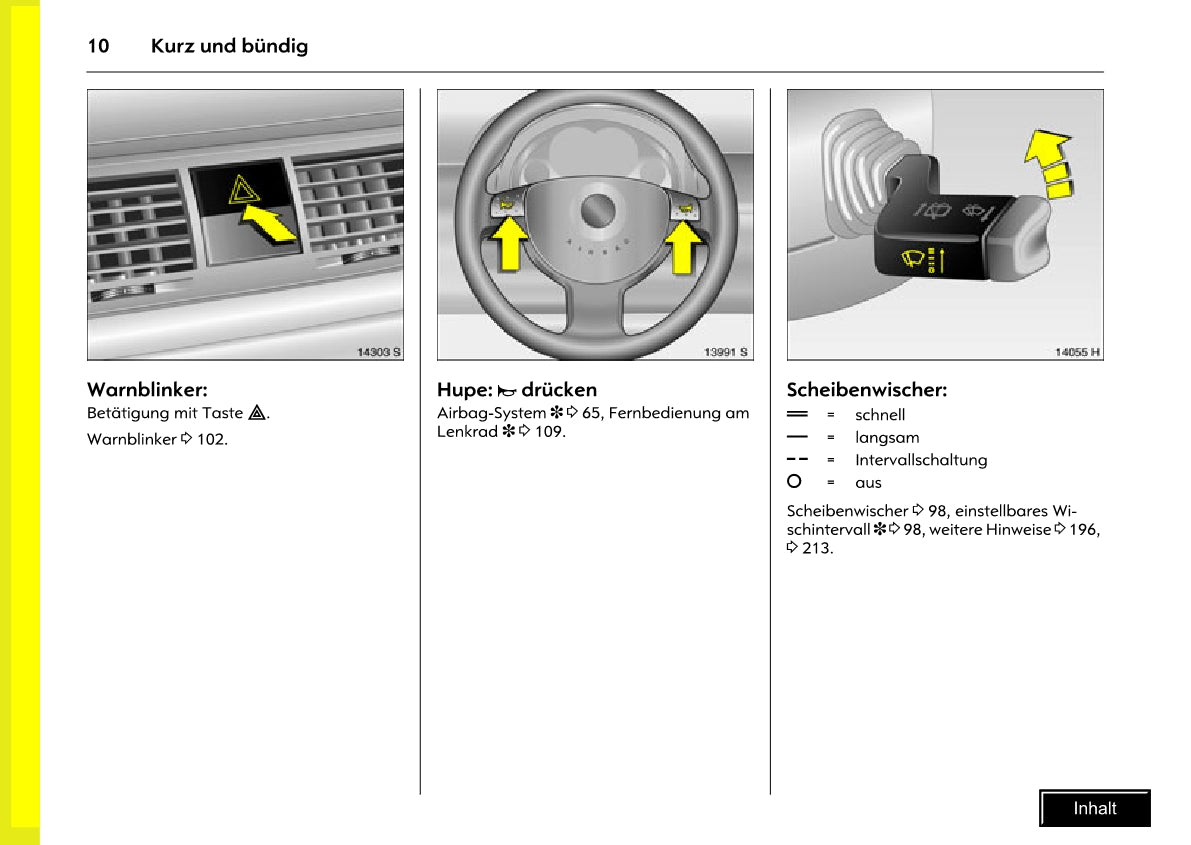 2005-2010 Opel Meriva Bedienungsanleitung | Deutsch