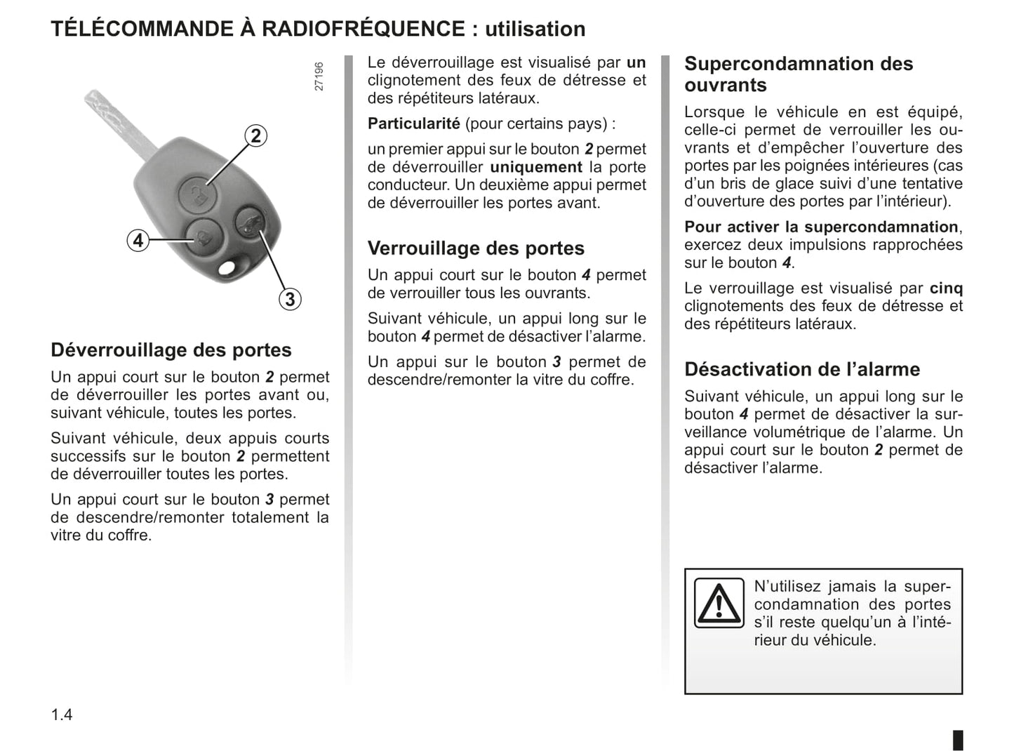 2009-2011 Renault Kangoo Manuel du propriétaire | Français