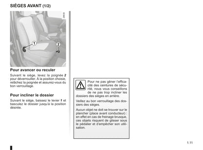 2009-2011 Renault Kangoo Manuel du propriétaire | Français