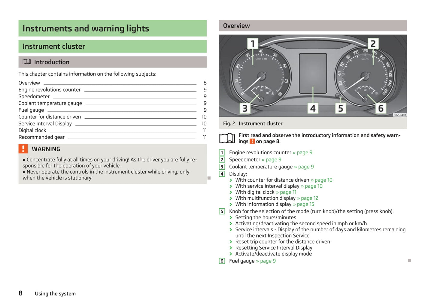 2009-2010 Skoda Octavia Owner's Manual | English