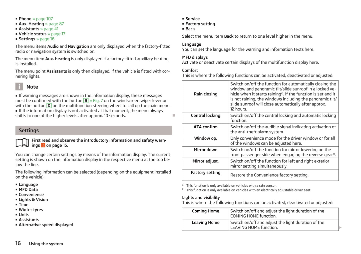 2009-2010 Skoda Octavia Owner's Manual | English