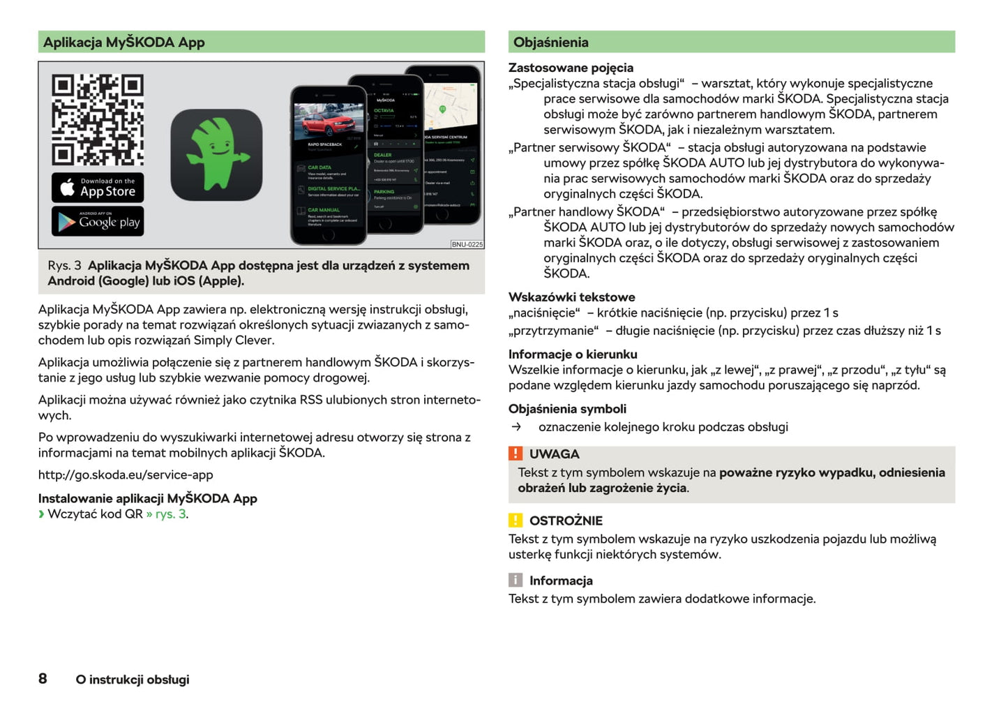 2019-2020 Skoda Citigo Owner's Manual | Polish