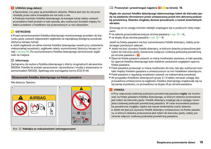 2019-2020 Skoda Citigo Owner's Manual | Polish