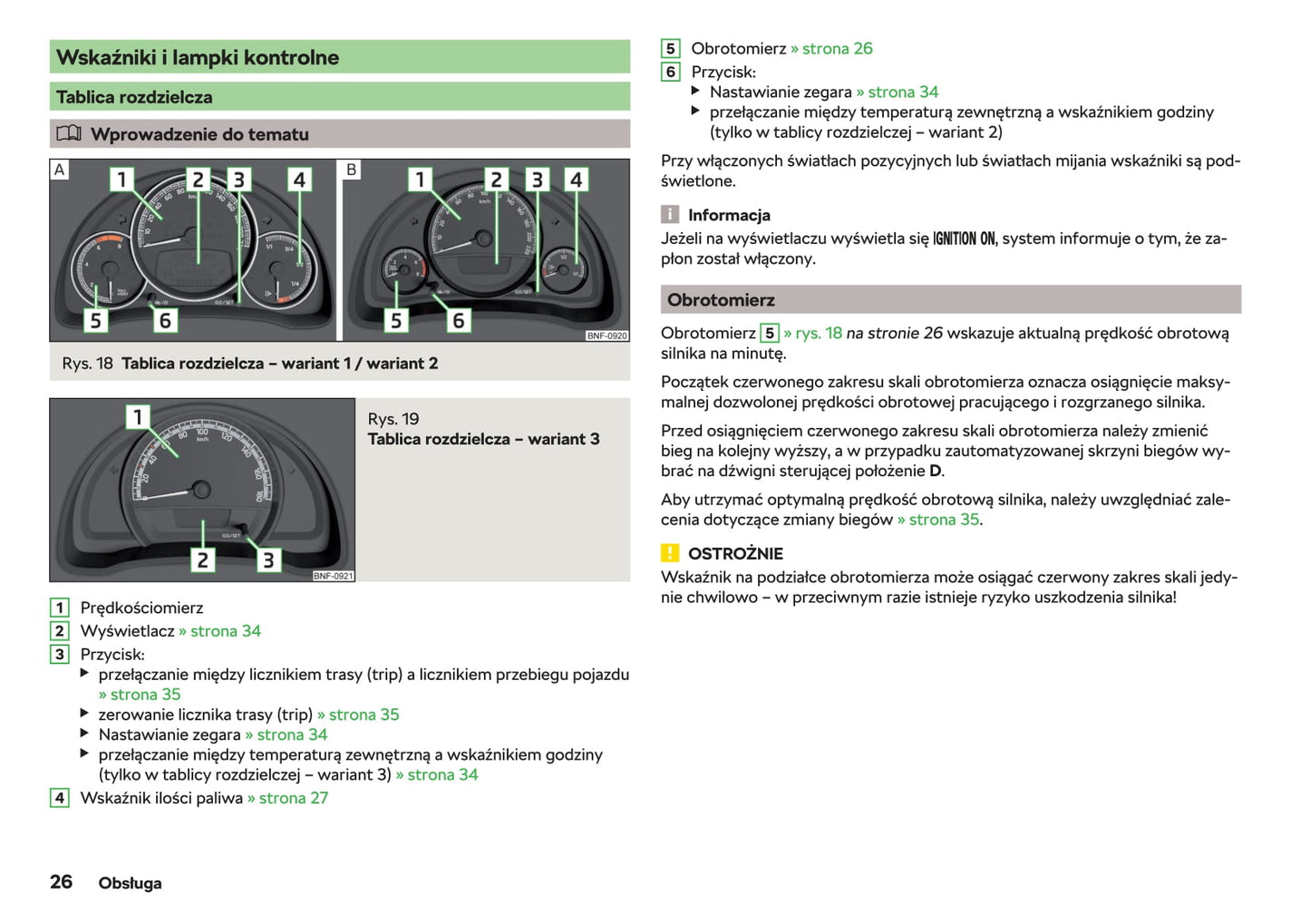 2019-2020 Skoda Citigo Owner's Manual | Polish