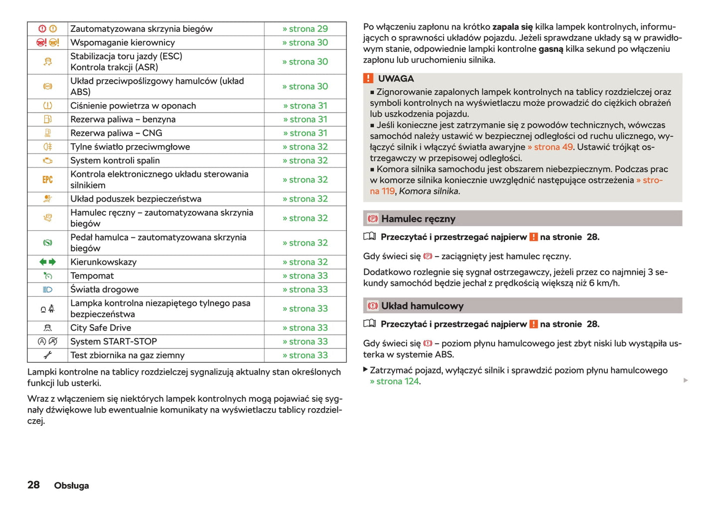 2019-2020 Skoda Citigo Owner's Manual | Polish