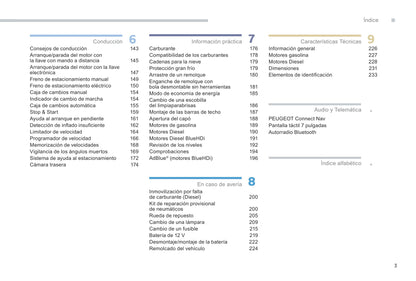 2017-2018 Peugeot 508/508 RXH Owner's Manual | Spanish