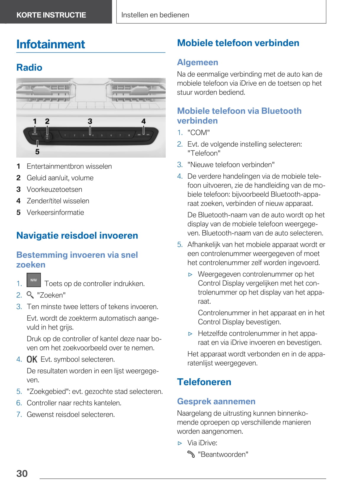 2020-2021 BMW 8 Series Owner's Manual | Dutch