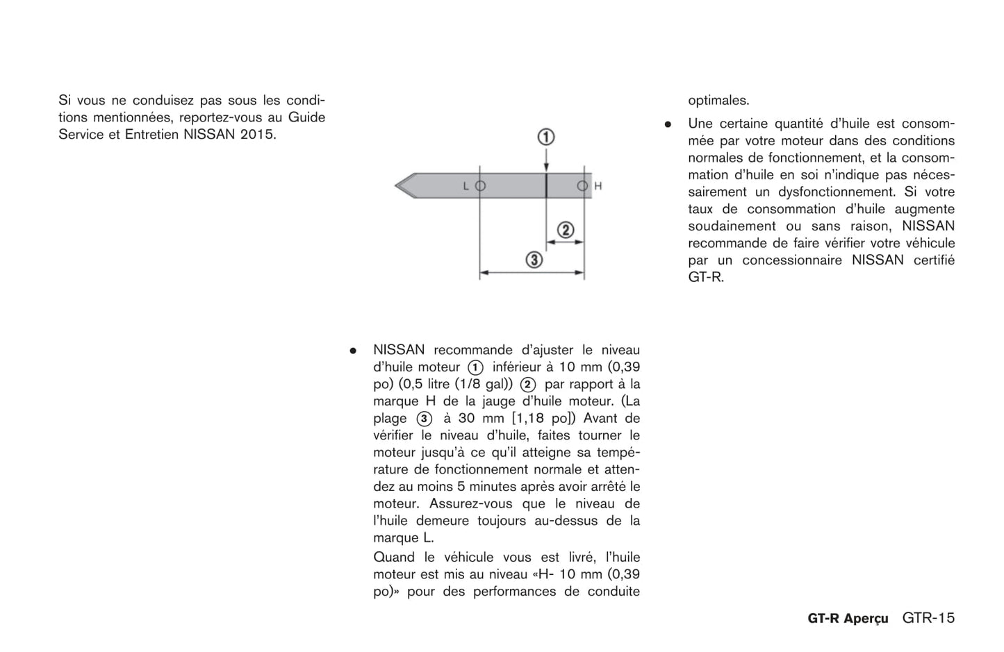 2015 Nissan GT-R Owner's Manual | French