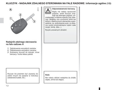 2013-2014 Renault Twingo Owner's Manual | Polish