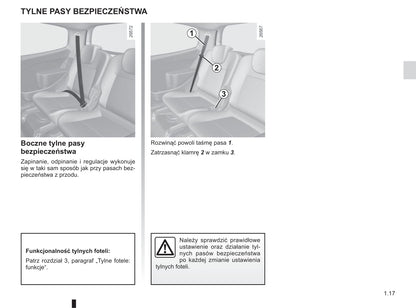 2013-2014 Renault Twingo Owner's Manual | Polish