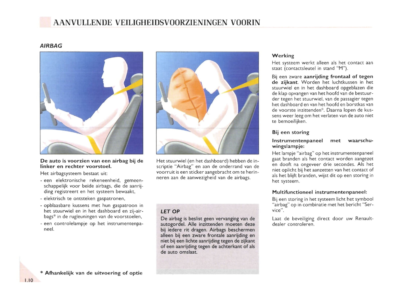 2000-2002 Renault Espace Owner's Manual | Dutch