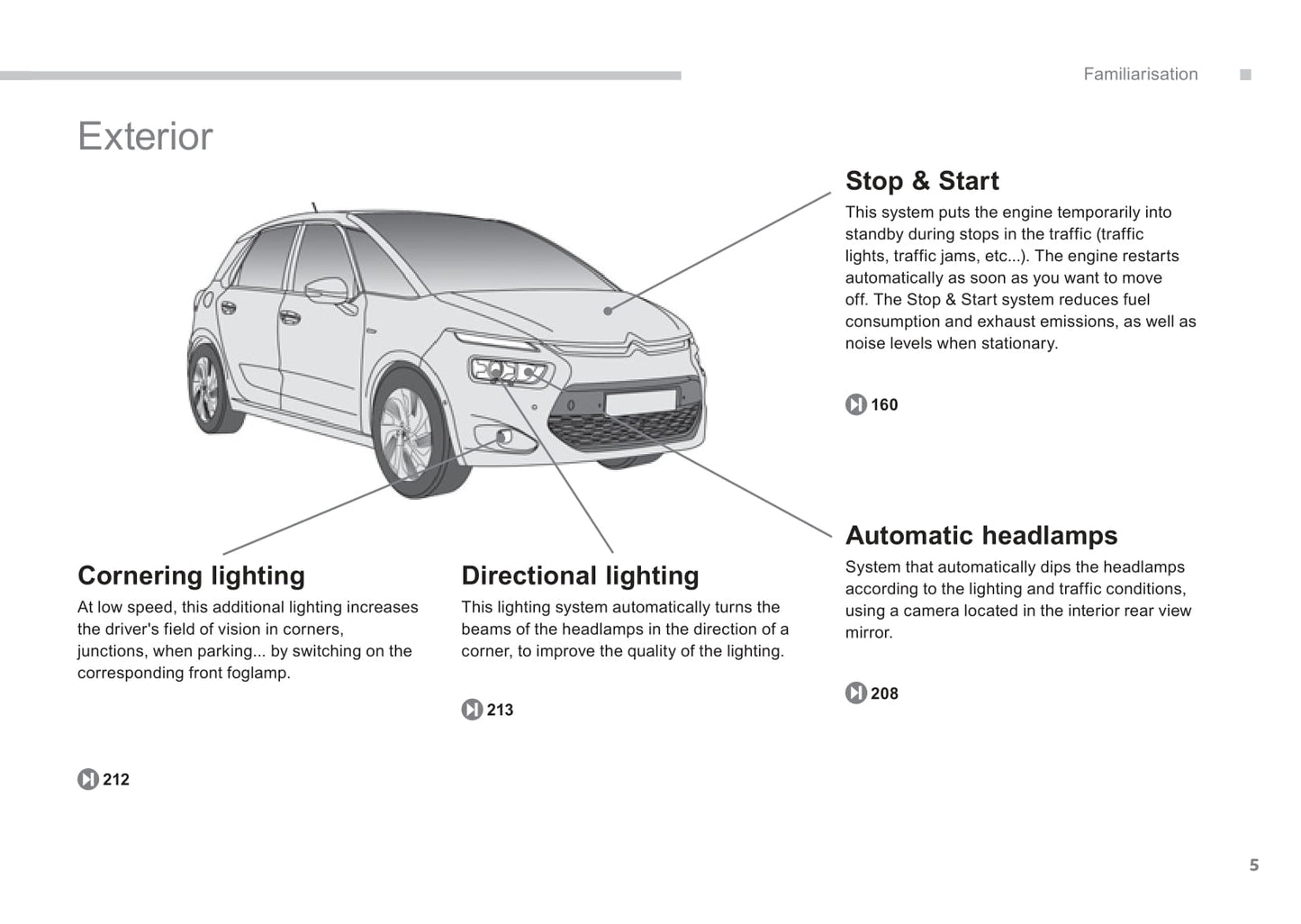 2013-2016 Citroën C4 Picasso Manuel du propriétaire | Anglais