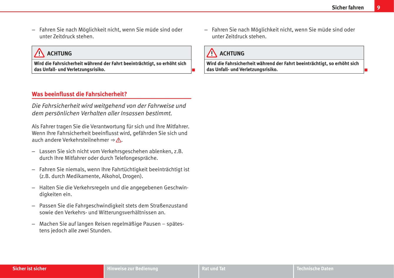 2009-2012 Seat Exeo Bedienungsanleitung | Deutsch