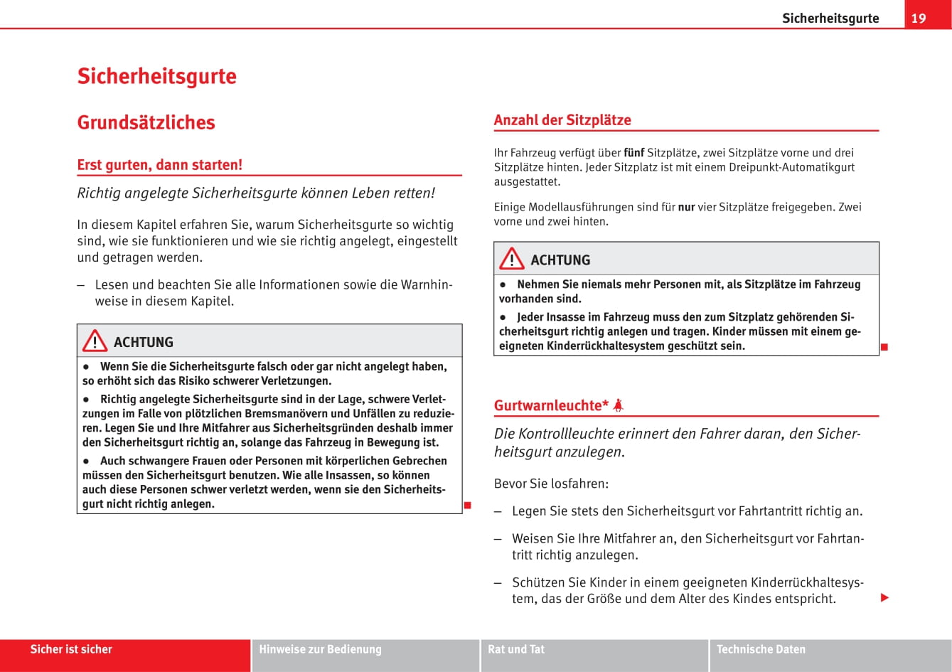 2009-2012 Seat Exeo Bedienungsanleitung | Deutsch