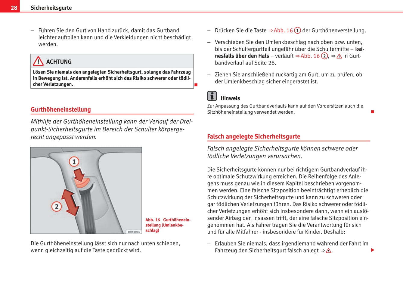 2009-2012 Seat Exeo Bedienungsanleitung | Deutsch