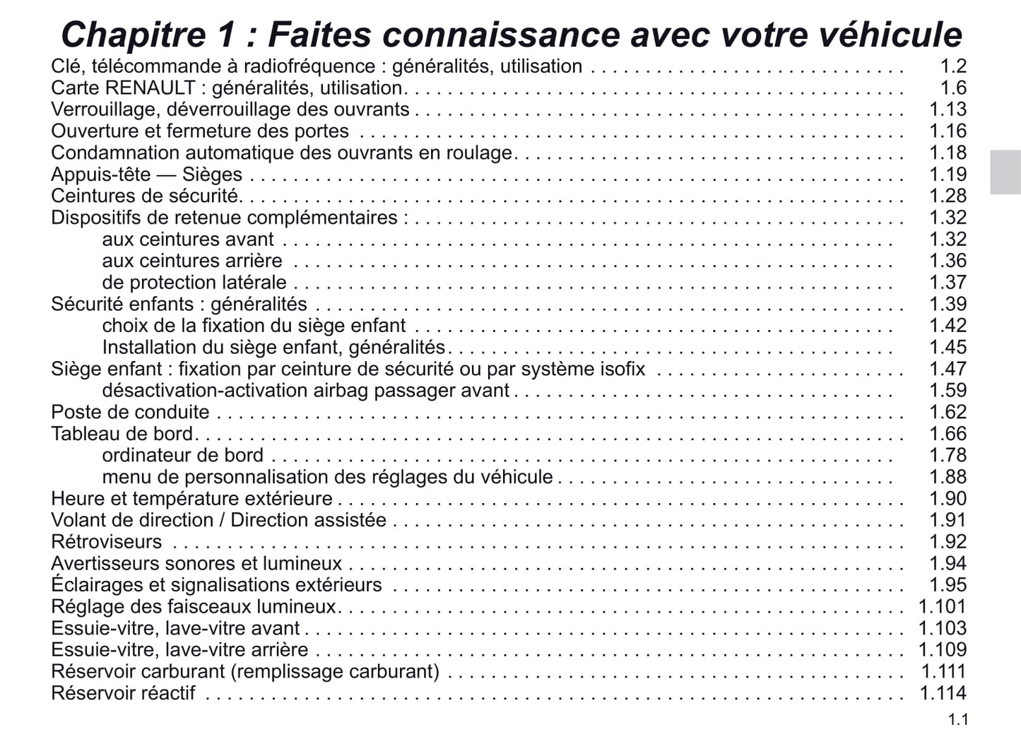 2019-2020 Renault Scénic/Grand Scénic Owner's Manual | French