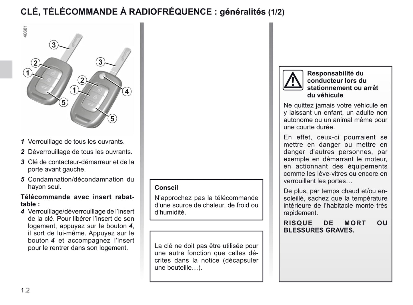 2019-2020 Renault Scénic/Grand Scénic Owner's Manual | French