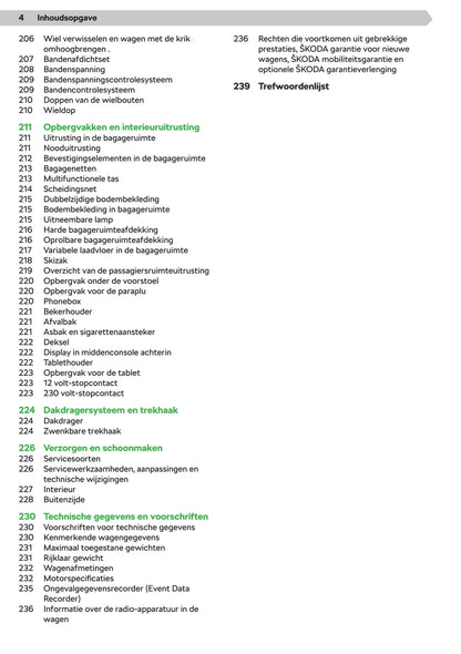 2019-2020 Skoda Superb Owner's Manual | Dutch