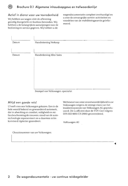 2002-2009 Volkswagen Phaeton Gebruikershandleiding | Nederlands