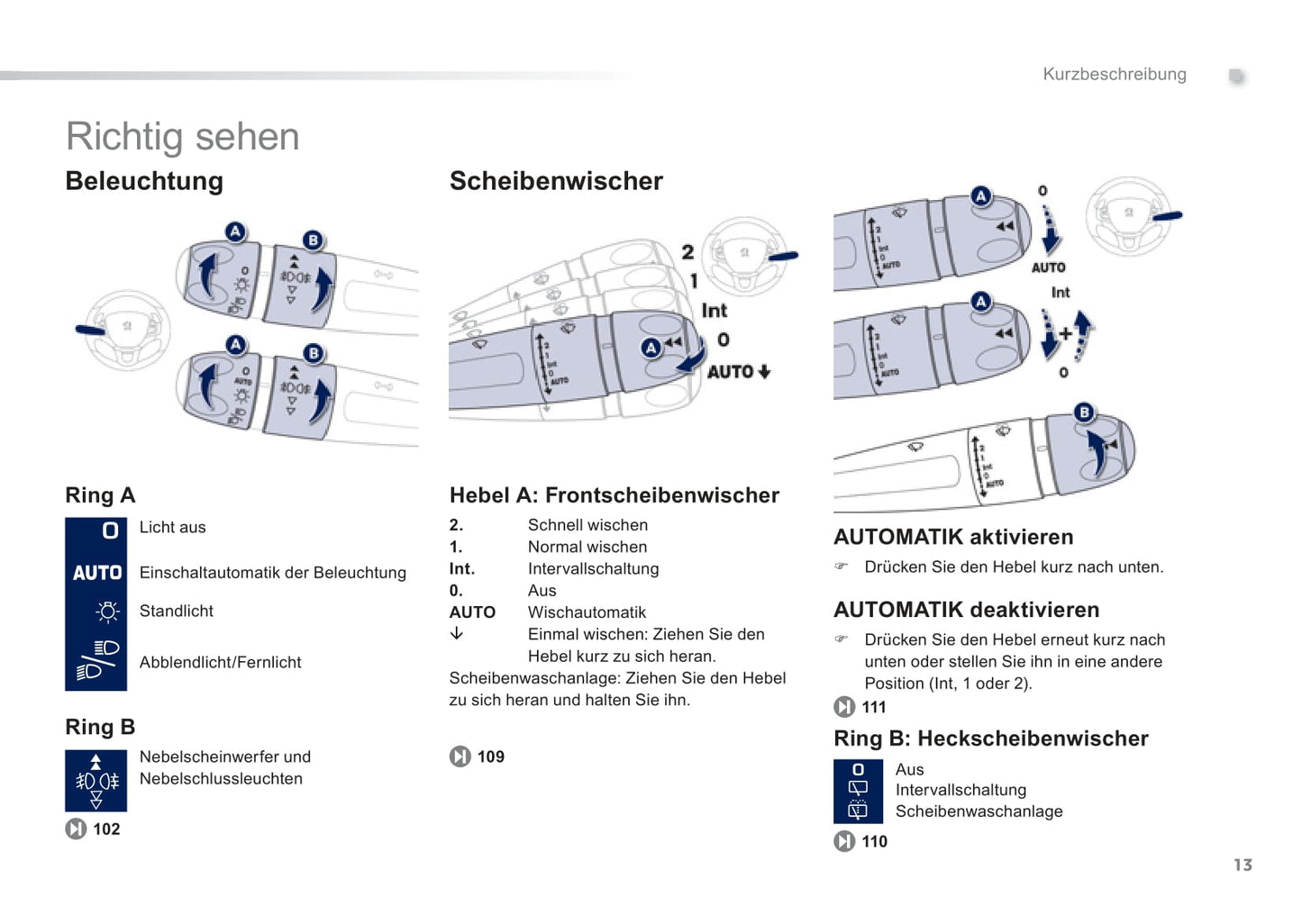 2011-2012 Peugeot 208 Gebruikershandleiding | Duits