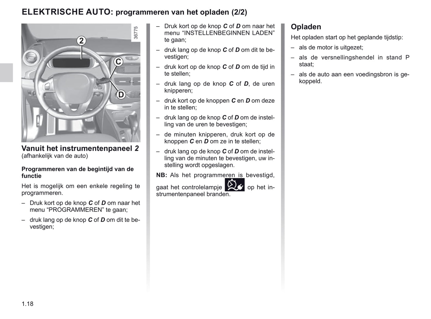 2018-2019 Renault Zoe Gebruikershandleiding | Nederlands